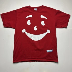 Vintage Kool-Aid Man Pitcher T-Shirt Red Graphic 90s Logo Sz Large - Picture 1 of 5