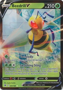 Holo Beedrill V 001/189 Ultra Rare SWSH10: Astral Radiance - Picture 1 of 1