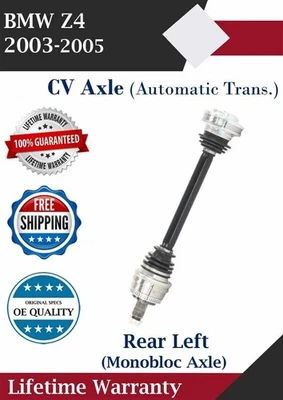 Nuevo eje CV trasero izquierdo OE para BMW Z4 2003-2005 2,5 L 3,0 L garantía de por vida Foto 1 de 4