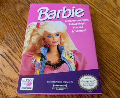 oval seal Barbie complete in box nintendo nes game factory nr-MINT - Image 1 of 4