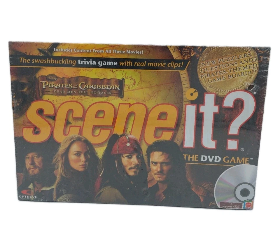 Scene It?: Pirates Of The Caribbean DVD Board Game New & Factory Sealed  - Image 1 of 4