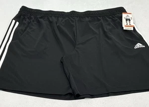 Adidas Men's 3 Stripe Shorts, Black/White, Size XXL - Picture 1 of 6