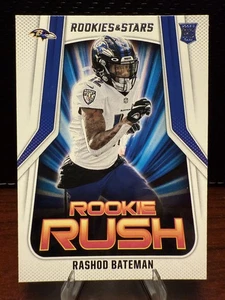 Rashod Bateman Rookie Rush Insert-2021 Panini Rookies & Stars RR-10 Ravens RC - Picture 1 of 2