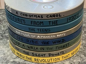 Retro Lot Of 8 x 16 MM Film Archive Movie Reels 30 Minute Documentaries - Picture 1 of 17