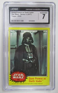 1977 Topps Star Wars Dave Prowse As Darth Vader #183 CGC 7 - Picture 1 of 3