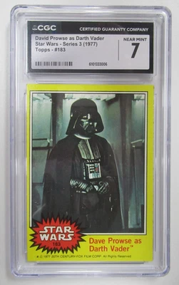1977 Topps Star Wars Dave Prowse As Darth Vader #183 CGC 7 - Image 1 of 3