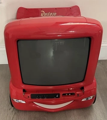 Disney Cars Lightning McQueen C1310ATV CRT TV No Remote *Powers On* - Image 1 of 4