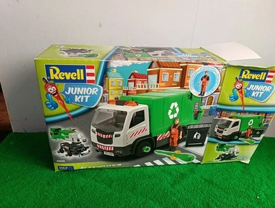 Bin Lorry Building Kit With Figure Revell Model Junior Builder Level 1 Age 4+ - Image 1 of 4