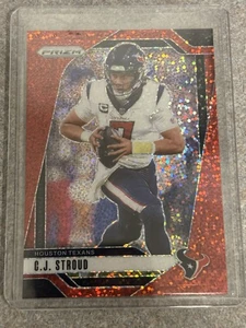 🔥C.J. STROUD 2024 PANINI PRIZM RED SPARKLE SSP TEXANS🔥 - Bild 1 von 2