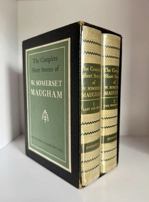VTG Complete Short Stories W Somerset Maugham 2 Volume Set Hardcovers Slipcase - Image 1 of 4