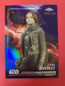2024 Topps Chrome Star Wars Jyn Erso Kamino Aqua rifrattore #100/199 - Foto 1 di 1