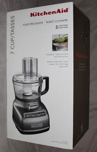 KitchenAid KFP0722QG 7-Cup Food Processor Appliance Liquid Graphite NEW - Picture 1 of 3