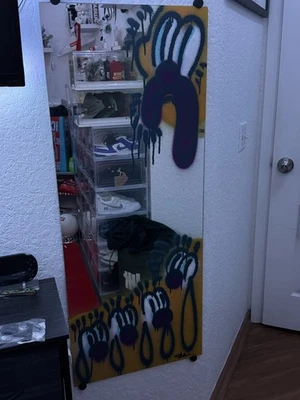 Olaolu Slawn Espejo Firmado y Numerado Obra de Arte 1/150 Arte Pintado a Mano Foto 1 de 4