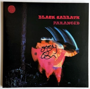 Ozzy Osbourne signed Black Sabbath Album Paranoid lp vinyl beckett loa - Picture 1 of 13