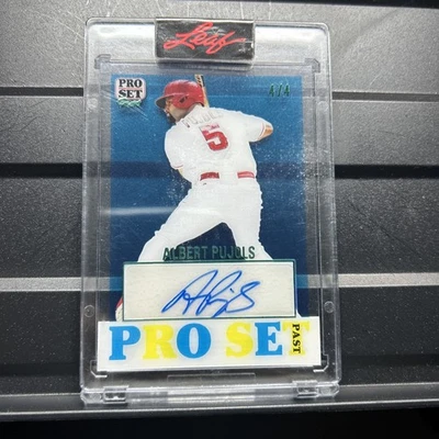 Albert Pujols Auto Autograph 2023 Leaf PRO-SET PURE Signed Card SP 4/4 SEALED 🔥 - Image 1 of 4