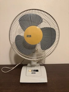 2001 12" SMC Desk Fan Model TR12 Later Model WORKS!!!! - Picture 1 of 3