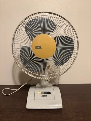 2001 12" SMC Desk Fan Model TR12 Later Model WORKS!!!! - Image 1 of 3
