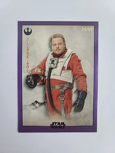 2025 Topps Star Wars Meiyo Jaycris Tubbs Resistencia Lámina Púrpura #/99 - Imagen 1 de 2