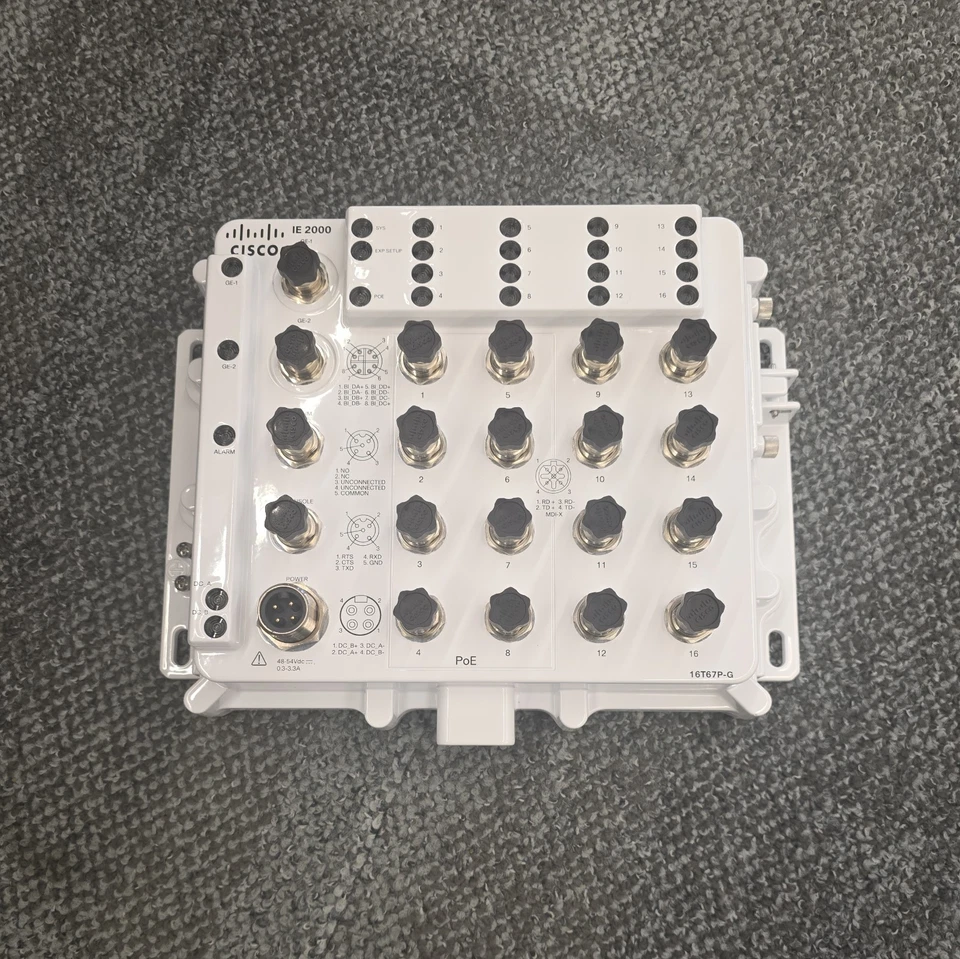 IE-2000-16T67P-G-E V01 CISCO INDUSTRIAL ETHERNET 2000 - Image 1 of 2