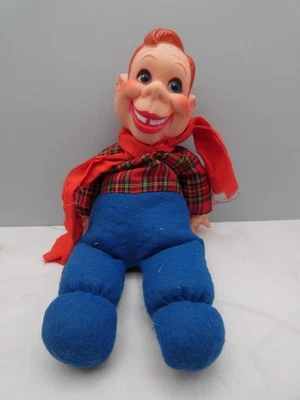 Howdy Doody 12" Muñeca Vintage Cara de Goma y Manos Bolsa de Frijoles Cuerpo Foto 1 de 4