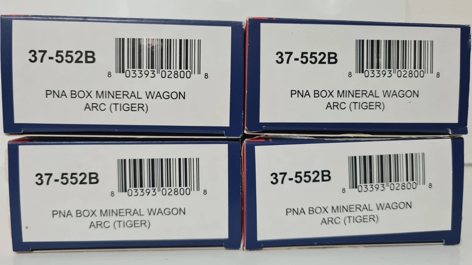 Bachmann 37-552B 46 Ton PNA Box Mineral Wagon TRL5322 ARC (Tiger) 4 wagons Set B - Image 1 of 4
