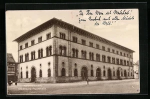 Ansichtskarte Kaiserslautern, Straßenpartie an der Städtischen Fruchthalle 1927  - Picture 1 of 2