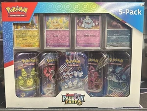 Pokemon TCG - S&V: Paldean Fates Costco Mini Tins Greavard Error Sealed Set (1) - Bild 1 von 2