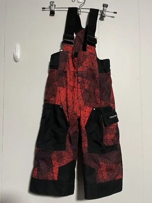 Pantalones de nieve aislados Obermeyer para niños pequeños babero talla 2T niños Foto 1 de 4