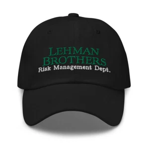 Lehman Brothers Risk Management Adjustable Baseball Cap Gift Embroidery Dad Hat - Picture 1 of 11
