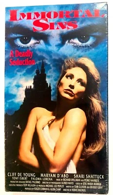 Immortal Sins VHS, 1992) Hervé Hachuel, Cliff De Young, Maryam D'Abo NEW HTF - Image 1 of 4