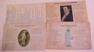 DENMARK OPERA CARDS PICTORIAL 1910's/1920's MINT 4 DIFF. - Picture 1 of 1