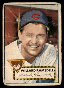 1952 Topps Baseball #114 Willard Ramsdell Red Back - Poor #5236 - Picture 1 of 2