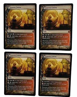 MTG - Graven Cairns - 4x Play Set - Future Sight - LP - EX -  Land MAGIC CARD - Image 1 of 2