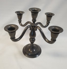 Traumschöner alter Royal Holland Pewter Zinn -Kerzenleuchter 5-armig  800 g