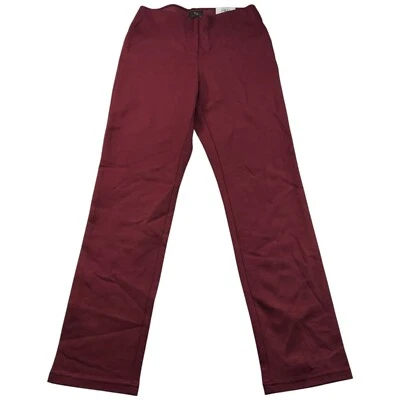 JM Collection 拉裤女式小号娇小 PP 勃艮第 Ponte 全新 — 第 1/4 张图片