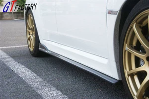 FOR SUBARU IMPREZA GRB GRF HATCHBACK STI USE CARBON SIDE SKIRT EXTENSION C STYLE - Picture 1 of 1
