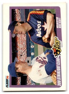 1990 Fleer #636 Nolan Ryan / Mike Scott SSS