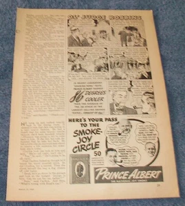 1940 Prince Albert Smoking Tabacco Vintage Ad "Here's Your Pass to..." - Picture 1 of 2