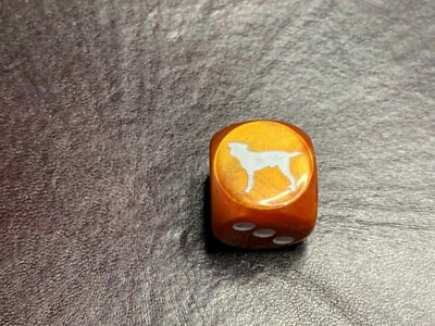 Troquel de seis caras personalizado Labrador Dog - Cobre con mesa blanca D6 RPG para juegos Foto 1 de 4