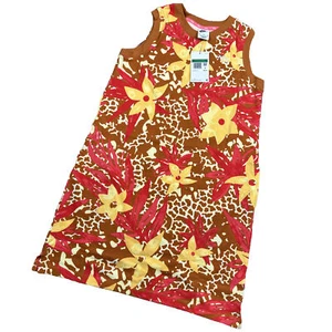 NWT Nike Sportswear Big Kids Floral Dress Embroidered Logo Size XL Fb1091 Cruise - Picture 1 of 8