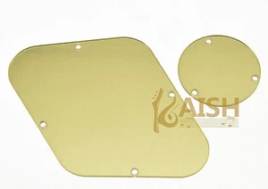Gold Mirror LP Rear Control & Switch Plate Cavity Cover For Gibson Les Paul - Picture 1 of 3