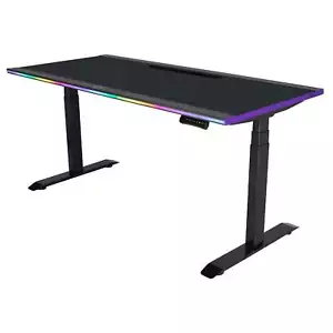 Cooler Master GD160 ARGB Light-Up Gaming Desk Black - Picture 1 of 7