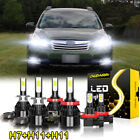 For Subaru Outback 2010-2014 6X Led Headlight High&Low+ Fog Bulbs Combo 6000K