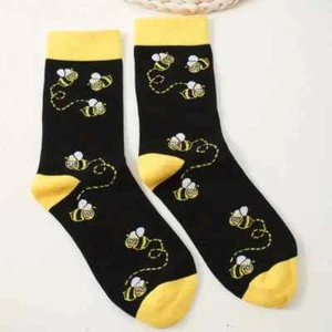 NEW Bumble Bee Novelty Socks UK 4-7 Brentford FC Fans Gift UK SELLER - Picture 1 of 1