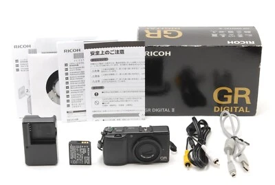 [NEAR MINT in Box] RICOH GR Digital II 10.1MP Black Compact Dijital Camera JAPAN - Image 1 of 4