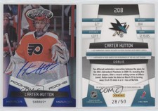2010-11 Certified Rookie Mirror Blue /50 Carter Hutton #208 Rookie Auto RC