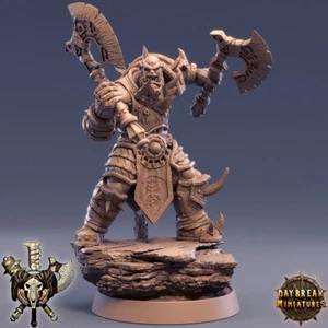 Ghoulang, Wargames Fantasy RPG DnD Orco Miniatura Orco Soldado con Doble Hacha - Imagen 1 de 3