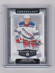 2019 2019-20 UPPER DECK CHRONOLOGY KAAPO KAKKO ROOKIE DIAMOND RELIC 11/36 142