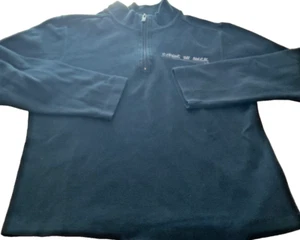 CIRQUE DU SOLEIL mock neck black 1/4 zip pullover sweatshirt unisex size Large - Picture 1 of 19
