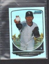 2013 Bowman Chrome Mini Refractors Baseball Card #249 Nestor Molina/125